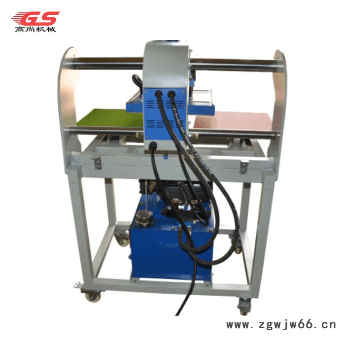 东莞**陶瓷大理石木板玻璃铝板压烫机上滑式刀具热压机380*380mm热转印设备烫画机烫钻机T恤印花机烫平液压机图3