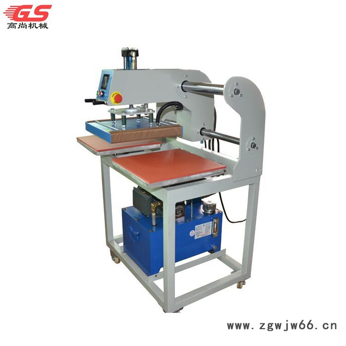 东莞**陶瓷大理石木板玻璃铝板压烫机上滑式刀具热压机380*380mm热转印设备烫画机烫钻机T恤印花机烫平液压机图2