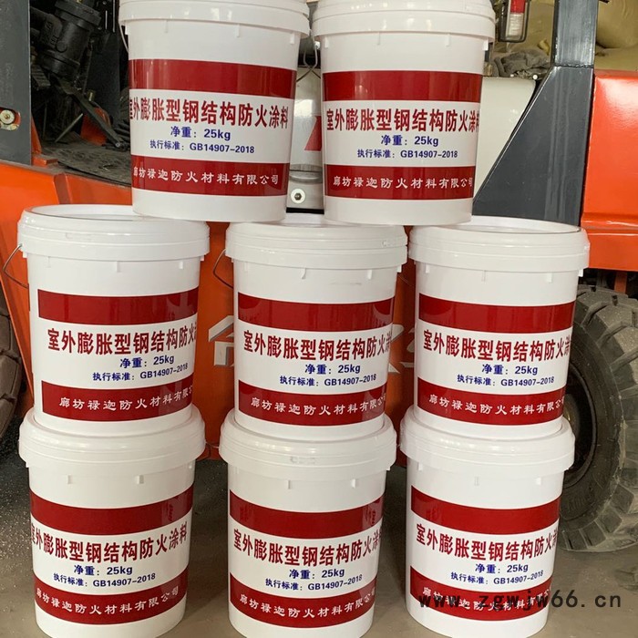 廊坊禄迦防火材料有限公司 室外薄型钢结构防火涂料图1
