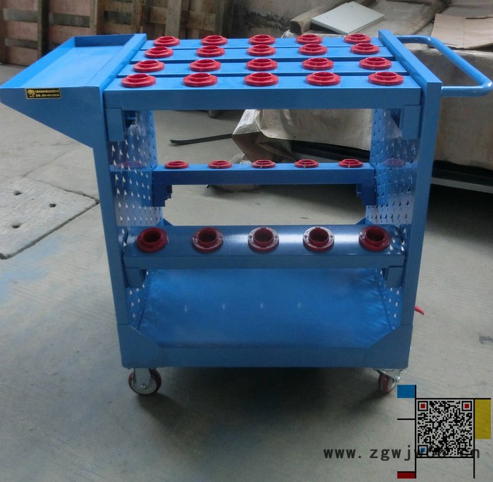 BT40刀具车 数控BT50刀柄存放车HSK63刀具架 工具管理车BT30/50图2