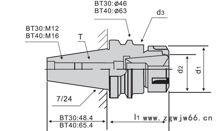 进口BT/ER弹性刀柄数控刀具数控铣床加工中心刀具CNC数控刀具图2