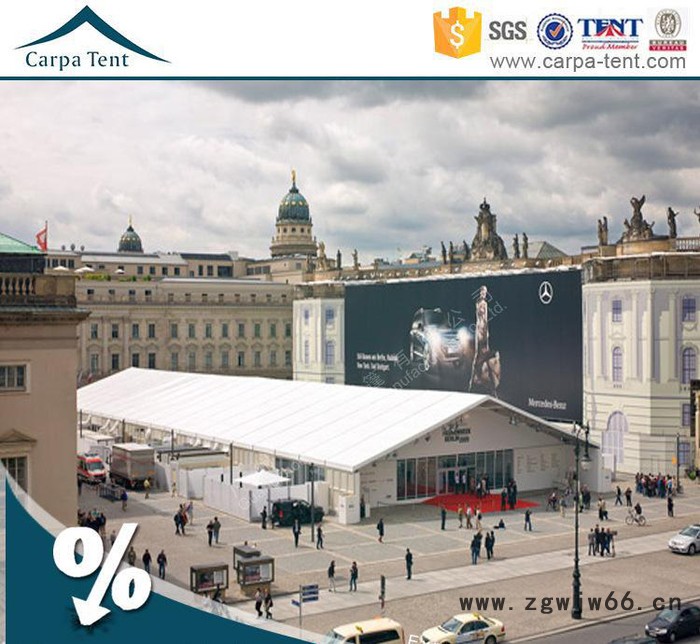 直销五家渠室外临时展示篷房  采用防风防雨防火材料制作图3