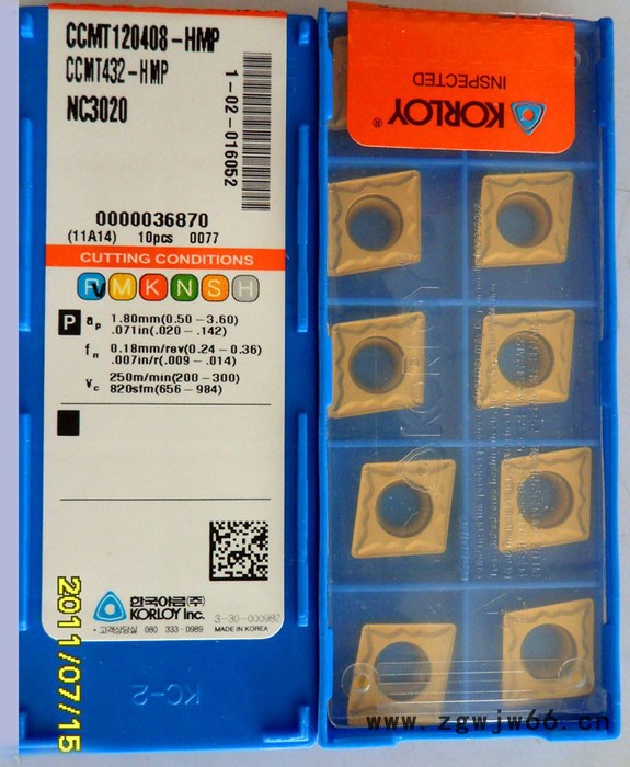 韩国直供克劳伊刀具CCMT120404 HMP NC3020图4