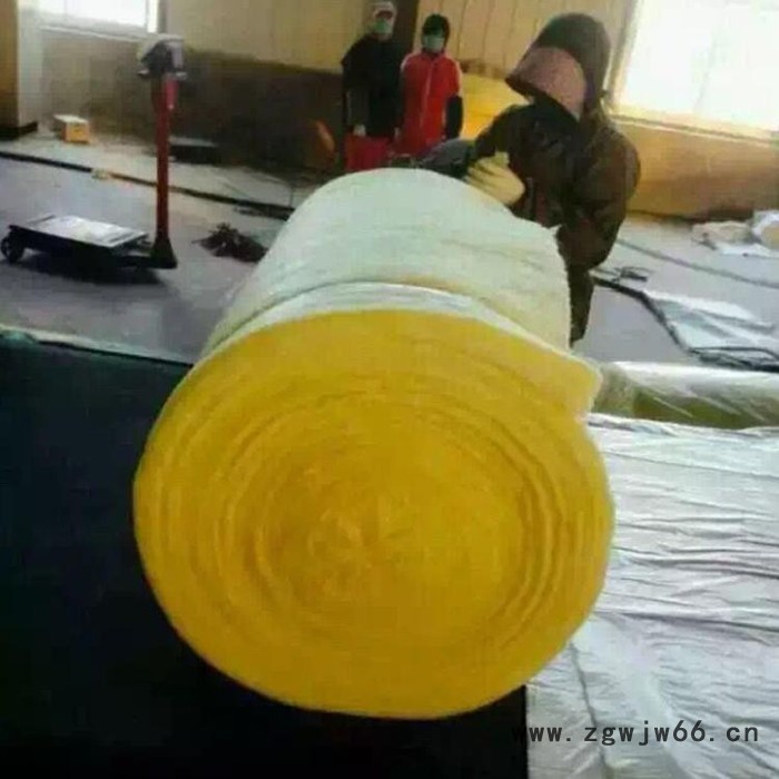 铝箔玻璃棉卷毡 铝箔玻璃棉保温材料 离心玻璃棉保温材料图4