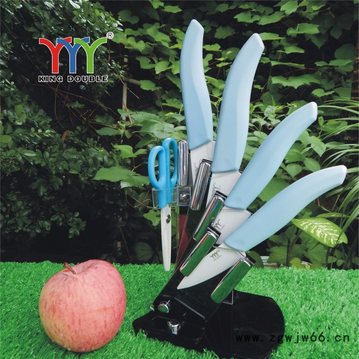 鲸鱼柄陶瓷刀组 金得宝陶瓷刀具批发套组图3