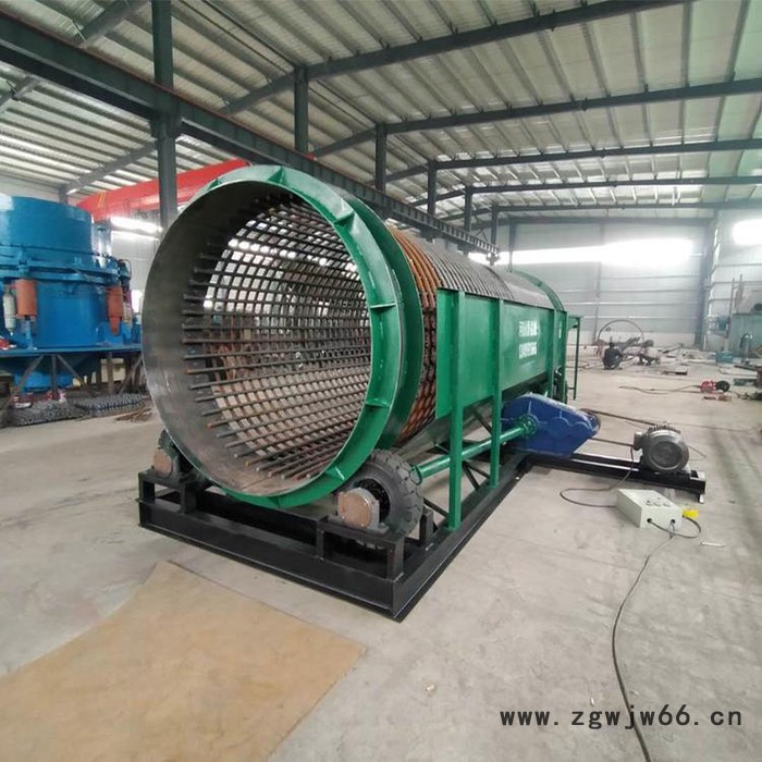 富德16锯末刨花耐火材料圆筒筛全自动无轴滚筒筛矿山石料砂石分离移动式无轴滚筒筛沙机筛分除杂设备图4