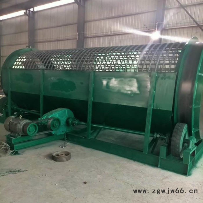 富德16锯末刨花耐火材料圆筒筛全自动无轴滚筒筛矿山石料砂石分离移动式无轴滚筒筛沙机筛分除杂设备图3