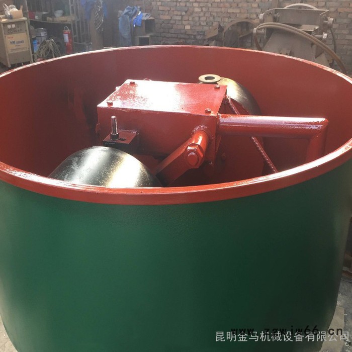 立式混凝土搅拌轮碾机 立式平口砂石轮碾机 耐火材料轮碾机 昆明金马机械图8
