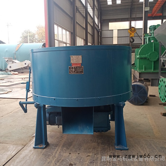 立式混凝土搅拌轮碾机 立式平口砂石轮碾机 耐火材料轮碾机 昆明金马机械图2
