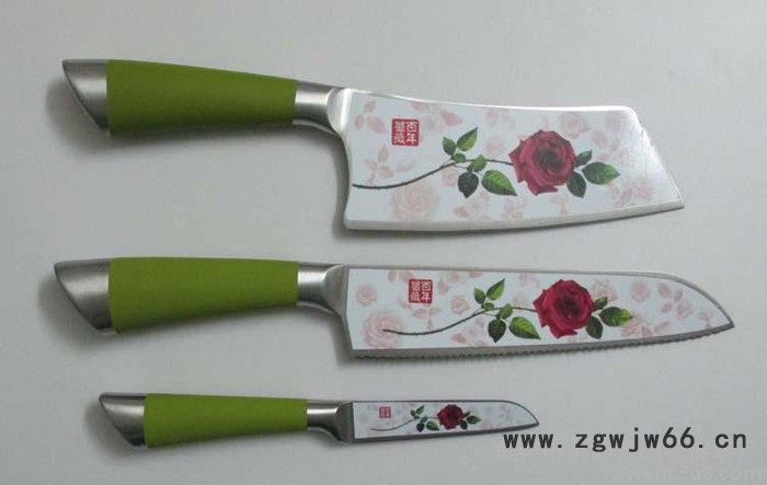 百年蔷薇刀具 百年蔷薇三件套 蔷薇刀具批发 厨房刀具厂家图2