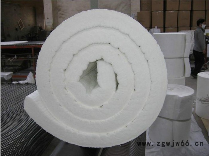 白色硅酸铝针刺毯 耐高温硅酸铝甩丝毯 隔热保温材料图2