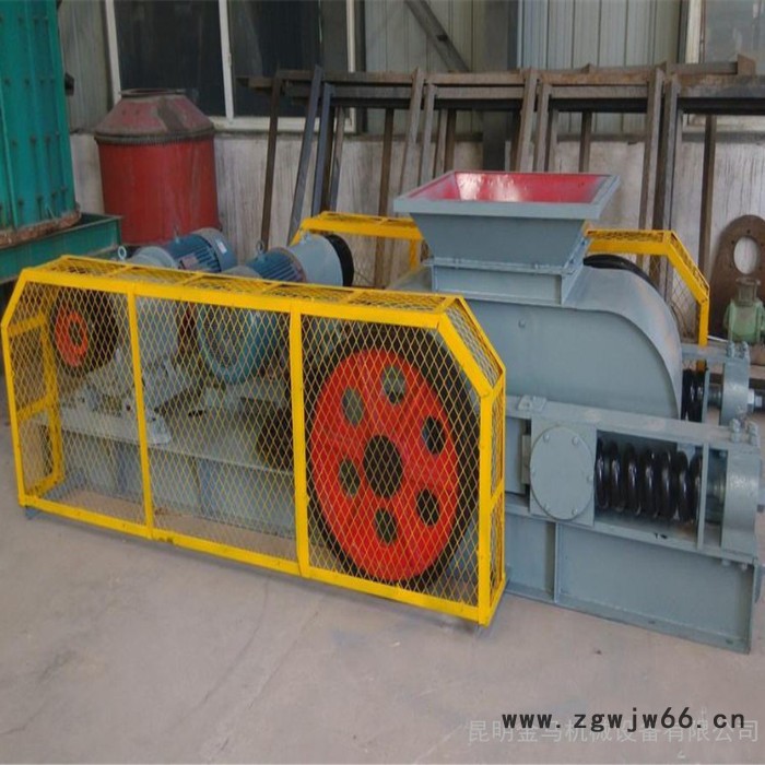 煤炭对辊式破碎机 柴煤褐煤液压对辊式制砂机 水泥熟料耐火材料辊式破碎机 齿辊破碎机金马机械图3