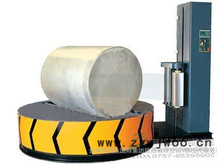 扬州耐火材料铝型材缠绕包装机/广陵区玻璃棒料水平式裹膜机*邗江区建筑材料铝型材水平缠绕包装机图2