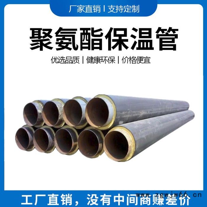 浩霖定制 耐高温岩棉聚氨酯保温管 架空预制直埋保温管 销售聚氨酯保温材料图6