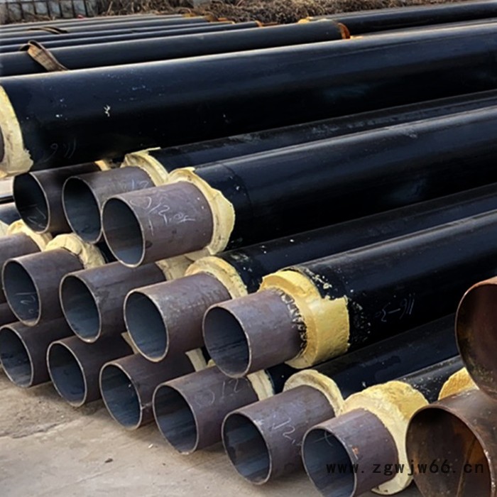 浩霖定制 耐高温岩棉聚氨酯保温管 架空预制直埋保温管 销售聚氨酯保温材料图4