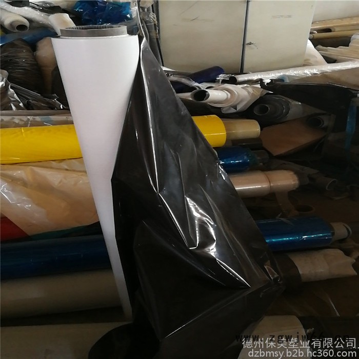 生产外墙保温材料保护膜，特高粘黑白磨砂面铝合金保护膜，接单生产图2