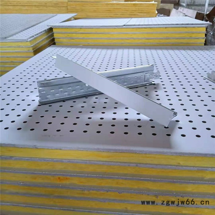 复合硅酸钙穿孔吸音板 墙面吸音板 隔音保温材料 河北欧洛风 厂家生产图6