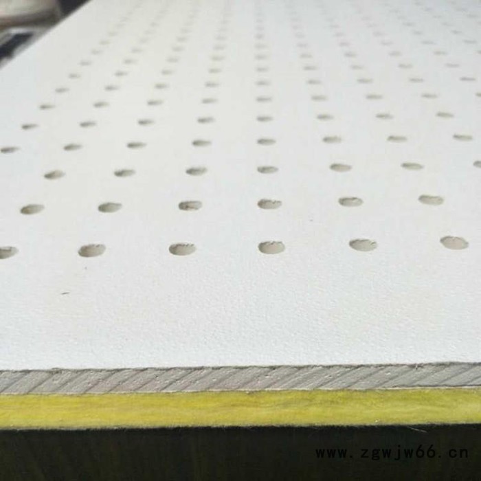 复合硅酸钙穿孔吸音板 墙面吸音板 隔音保温材料 河北欧洛风 厂家生产图7