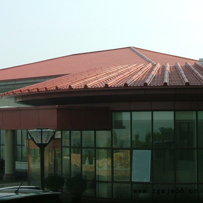 屋顶漏雨防水改造屋面瓦 凡美氟塑彩瓦 新型防水材料 新原料合成树脂瓦 好料塑料瓦生产厂家图4