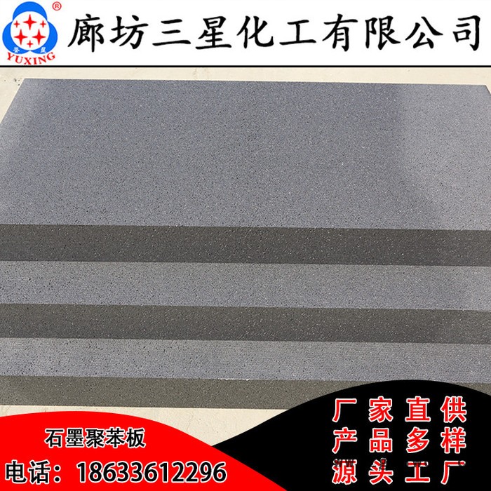 河北石墨模塑聚苯板 外墙保温材料seps石墨聚苯板 规格可定做图2