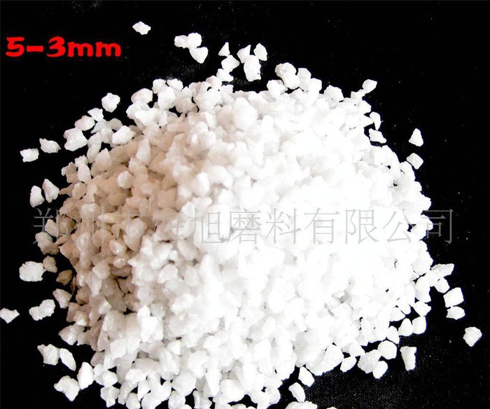一级耐火材料用电熔白刚玉，白刚玉段砂5-3mm，耐火材料图3