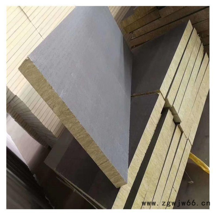 【昌泰】5公分120k彩钢夹心岩棉板建筑保温材料 保温材料岩棉 防水隔音插丝岩棉复合板 砂浆纸岩棉复合板 精选厂家图3