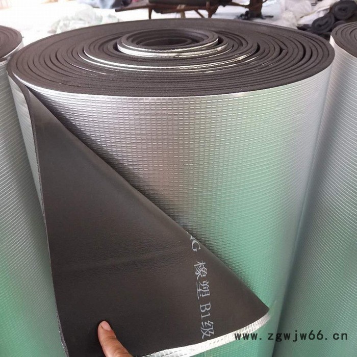 铝箔隔热棉自粘屋顶橡塑保温棉楼顶耐高温防火防晒隔热板保温材料图8