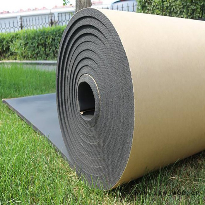 铝箔隔热棉自粘屋顶橡塑保温棉楼顶耐高温防火防晒隔热板保温材料图7