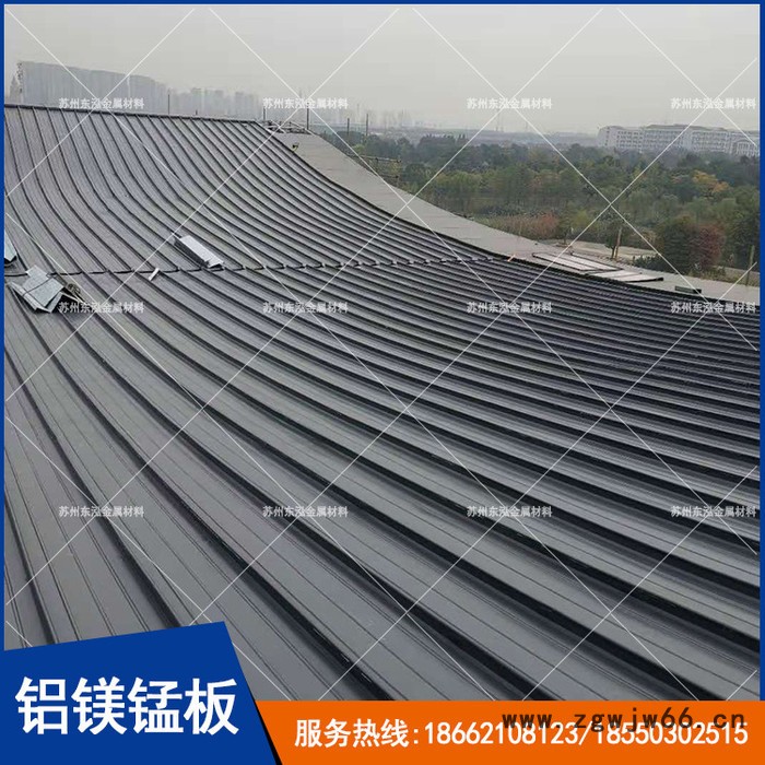 烟台、淄博铝镁锰板 0.8mm厚65-400型高立边铝镁锰合金屋面板 大型场馆金属屋面防水材料图3