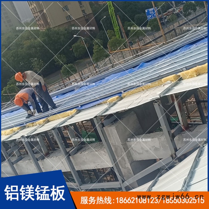 烟台、淄博铝镁锰板 0.8mm厚65-400型高立边铝镁锰合金屋面板 大型场馆金属屋面防水材料图2