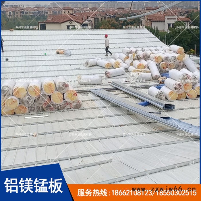 烟台、淄博铝镁锰板 0.8mm厚65-400型高立边铝镁锰合金屋面板 大型场馆金属屋面防水材料图4