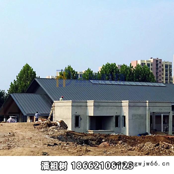 0.8mm厚25/330型360°锁逢铝镁锰屋面板 金属屋面防腐防水材料 实体工厂图3