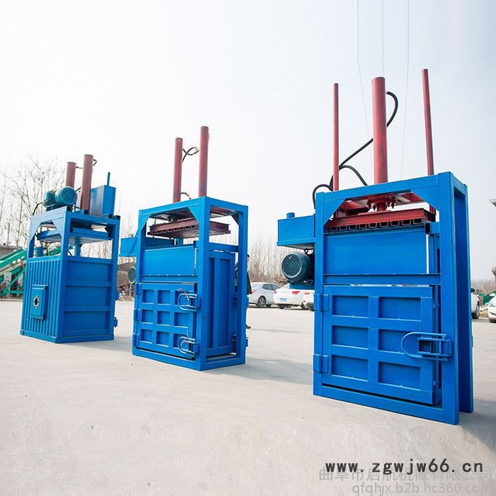 湖北机油桶压扁机 防水材料油桶打块机 启航纸箱打块机价格图5