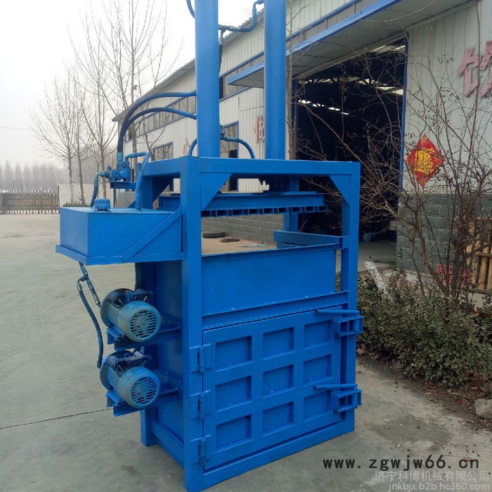 立式易拉罐压块机 立式废塑料打包机 保温材料打包机科博图7