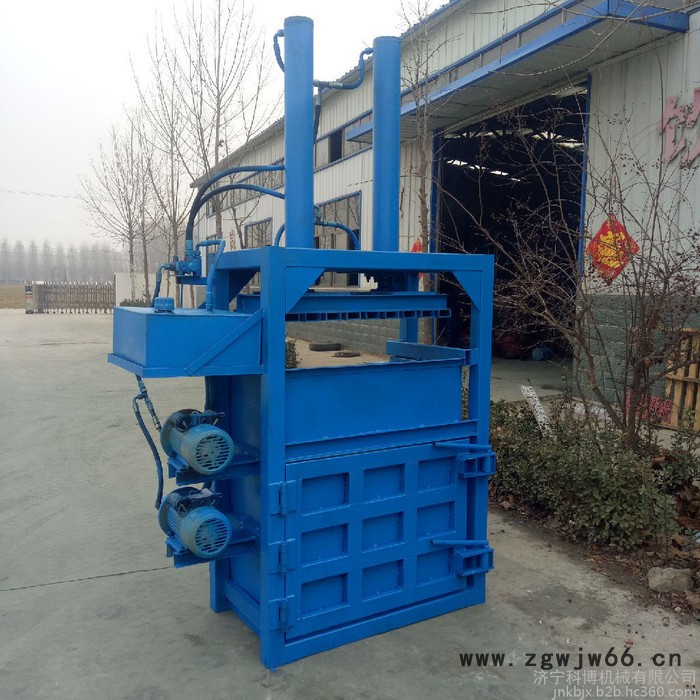 立式易拉罐压块机 立式废塑料打包机 保温材料打包机科博图2