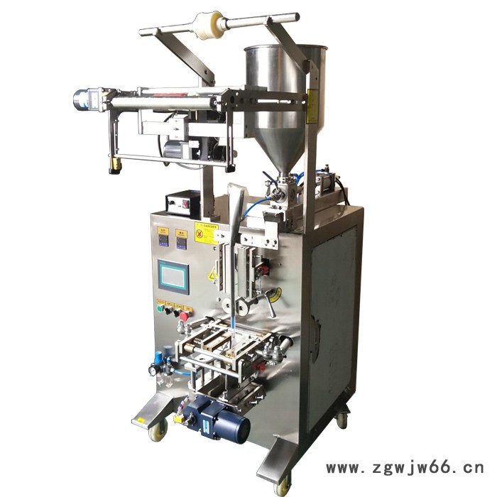 全自动防水材料包装机 化妆品液体包装机 料酒小袋包装机 调料酱包装机 膏体蜂蜜三边封立式包装机图4