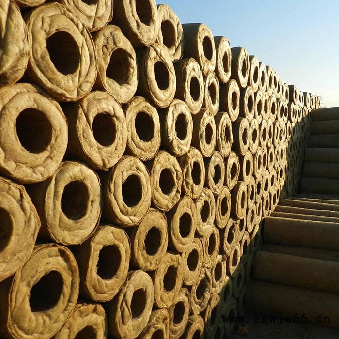 【京通】河北保温岩棉管 高密度憎水岩棉管 管道保温材料耐高温岩棉管图2