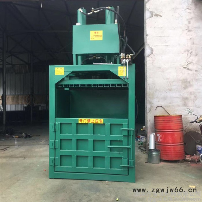 瓶子废铁废纸打包机 金佳废旧保温材料压块机 立式稻壳液压挤包机图2