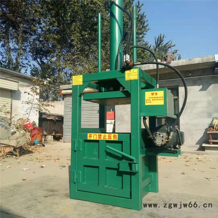瓶子废铁废纸打包机 金佳废旧保温材料压块机 立式稻壳液压挤包机图8