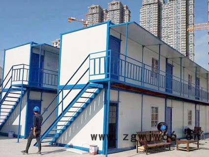 北京法利莱集装箱租赁彩钢岩棉阻燃保温材料集装箱住人办公用18平规格6元每天图3