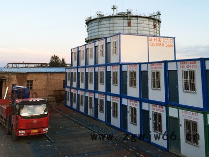 北京法利莱集装箱租赁彩钢岩棉阻燃保温材料集装箱住人办公用18平规格6元每天图6