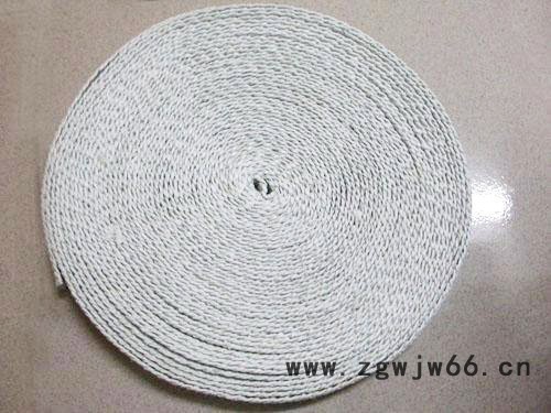 直销陶瓷纤维带 阻燃陶瓷纤维绳 耐火材料 保温隔热材料规格定制