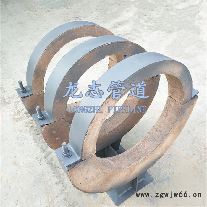 锅炉管道专用蛭石隔热管托高温软质保温材料玻璃毡棉垫325蒸汽管支架图5