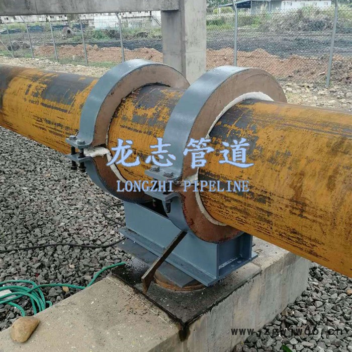 锅炉管道专用蛭石隔热管托高温软质保温材料玻璃毡棉垫325蒸汽管支架图4