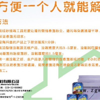 供应防水材料 堵漏 补漏 屋顶 卫生间 漏无忧lwy防水材料 防水