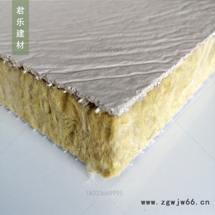 ** 保温材料【君乐】3公分 双面砂浆 竖丝岩棉夹心 外墙岩棉复合板图2