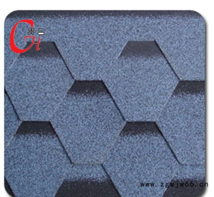 防水防潮材料 彩色玻纤沥青瓦 直销贵合彩色油毡瓦图3