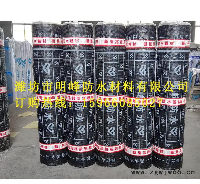产地货源 自粘sbs防水卷材 SBS改性沥青防水卷材 屋顶防水材料