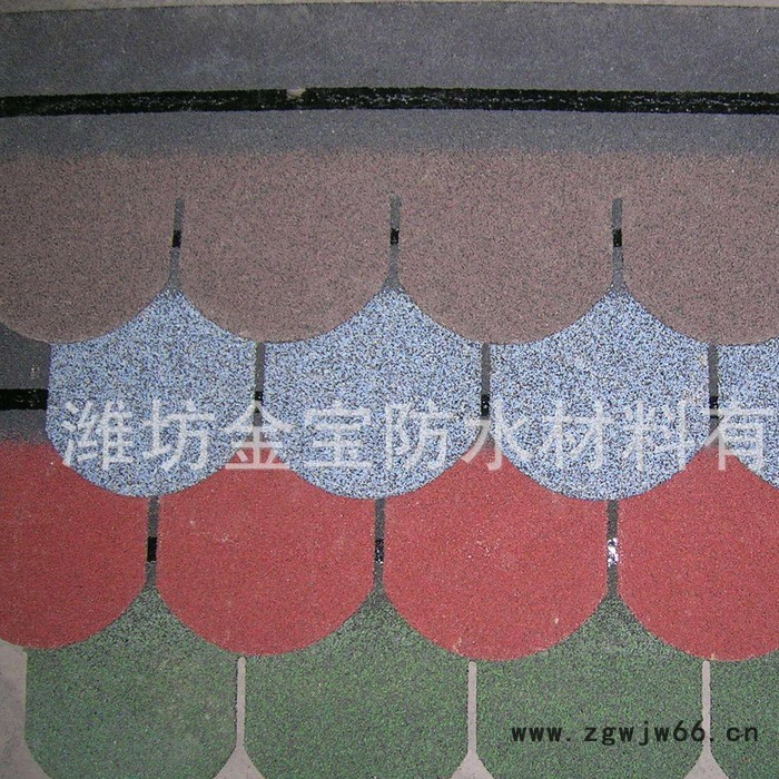 生产销售盛华牌圆型中国红沥青瓦！量大从优。 防水、防潮材料图3