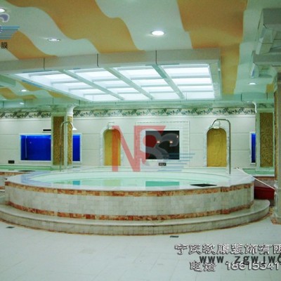 浴室吊顶防潮材料 浴池防潮防腐材料 软膜天花效果优